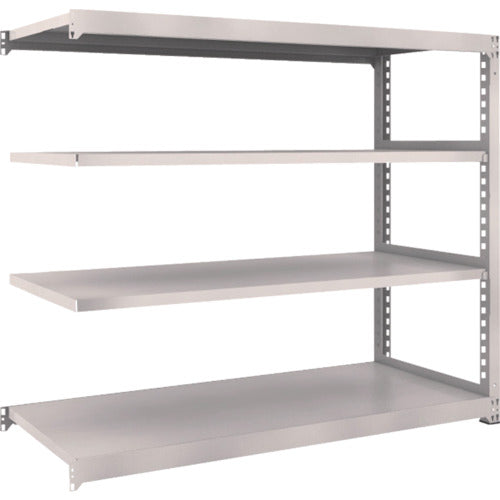 ＴＲＵＳＣＯ　スチールラック　Ｍ３型中量棚　１８００×７２１×Ｈ１５００　４段　連結　ネオグレー　M3-5674B　1 Ｓ