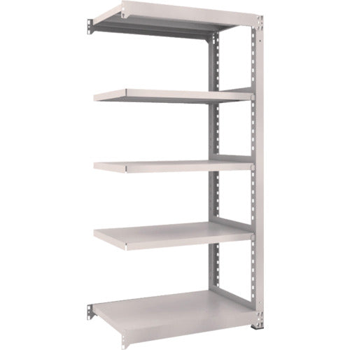 TRUSCO Steel Rack M3 Medium Duty Shelf 900 x 571 x H1800 5 Tiers Connected Neo Gray M3-6365B 1 S