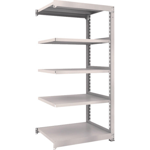 TRUSCO Steel Rack M3 Medium Duty Shelf 900 x 721 x H1800 5 Tiers Connected Neo Gray M3-6375B 1 S