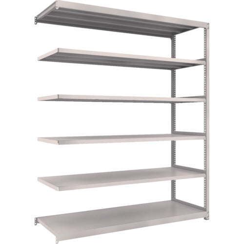 TRUSCO Steel Rack M2 Type Light-Medium Duty Shelf 1760 x 600 x H2100 6 Tiers Connected Neo Gray M2-7666B 1 S