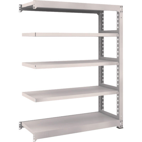 TRUSCO Steel Rack M5 Medium Duty Shelf 1200 x 471 x H1500 5 Tiers Connected Neo Gray M5-5455B 1 Unit