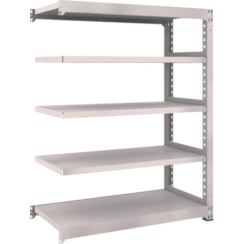 TRUSCO Steel Rack M5 Medium Duty Shelf 1200 x 571 x H1500 5 Tiers Connected Neo Gray M5-5465B 1 Unit