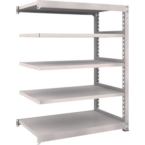 TRUSCO Steel Rack M5 Medium Duty Shelf 1200 x 721 x H1500 5 Tiers Connected Neo Gray M5-5475B 1 Unit