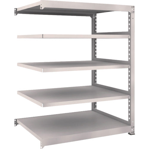 TRUSCO Steel Rack M5 Medium Duty Shelf 1200 x 921 x H1500 5 Tiers Connected Neo Gray M5-5495B 1 Unit