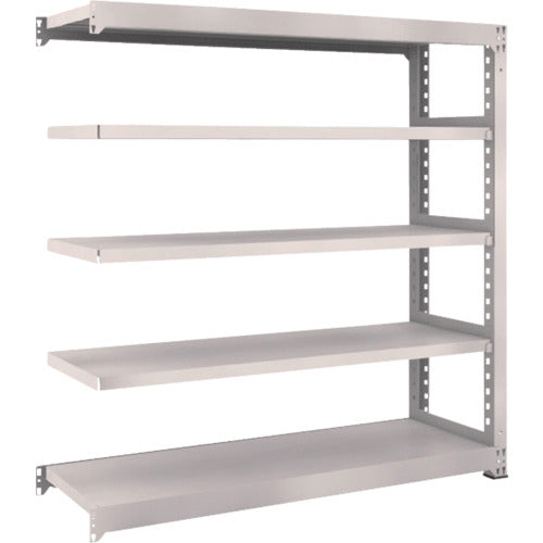 TRUSCO Steel Rack M5 Medium Duty Shelf 1500 x 471 x H1500 5 Tiers Connected Neo Gray M5-5555B 1 Unit