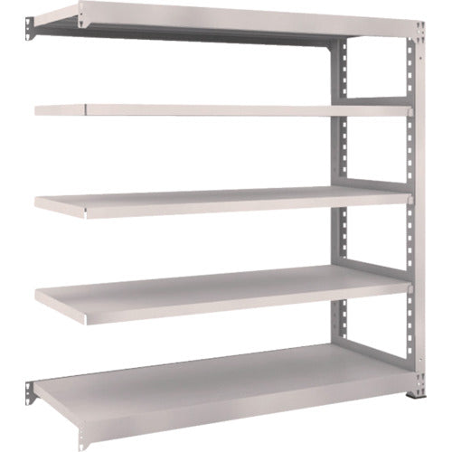 TRUSCO Steel Rack M5 Medium Duty Shelf 1500 x 571 x H1500 5 Tiers Connected Neo Gray M5-5565B 1 Unit