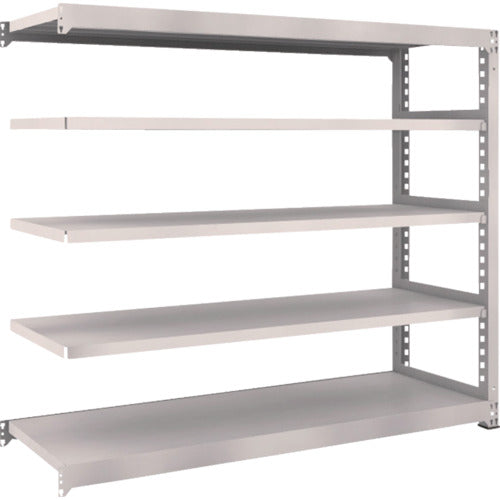 TRUSCO Steel Rack M5 Medium Duty Shelf 1800 x 571 x H1500 5 Tiers Connected Neo Gray M5-5665B 1 Unit