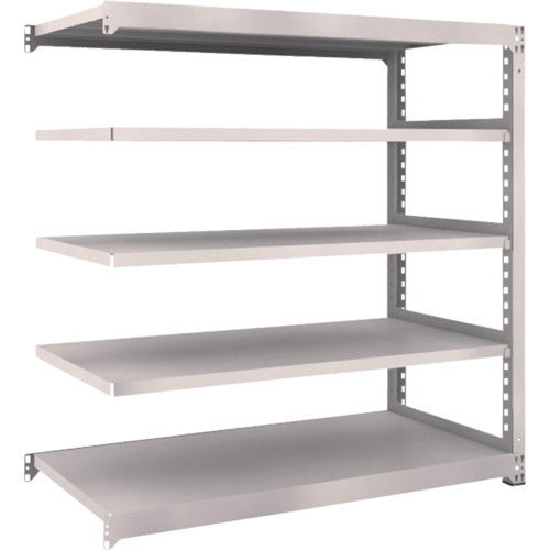 TRUSCO Steel Rack M5 Medium Duty Shelf 1500 x 721 x H1500 5 Tiers Connected Neo Gray M5-5575B 1 Unit