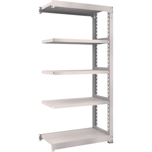 TRUSCO Steel Rack M5 Medium Duty Shelf 900 x 471 x H1800 5 Tiers Connected Neo Gray M5-6355B 1 Unit