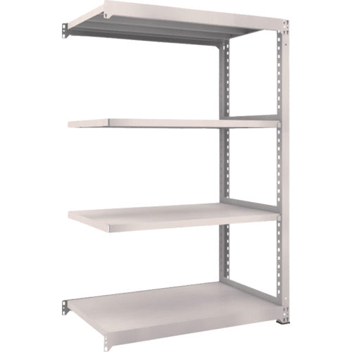 TRUSCO Steel Rack M5 Medium Duty Shelf 1200 x 721 x H1800 4 Tiers Connected Neo Gray M5-6474B 1 Unit