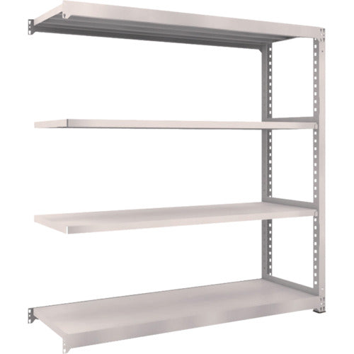 TRUSCO Steel Rack M5 Medium Duty Shelf 1800 x 571 x H1800 4 Tiers Connected Neo Gray M5-6664B 1 Unit