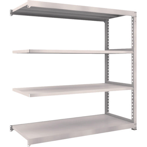 TRUSCO Steel Rack M5 Medium Duty Shelf 1800 x 721 x H1800 4 Tiers Connected Neo Gray M5-6674B 1 Unit