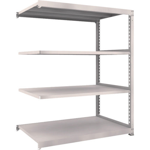 TRUSCO Steel Rack M5 Medium Duty Shelf 1500 x 921 x H1800 4 Tiers Connected Neo Gray M5-6594B 1 Unit
