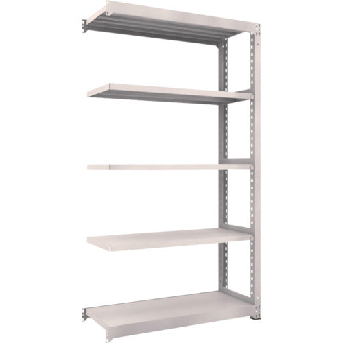 TRUSCO Steel Rack M5 Medium Duty Shelf 1200 x 471 x H2100 5 Tiers Connected Neo Gray M5-7455B 1 Unit