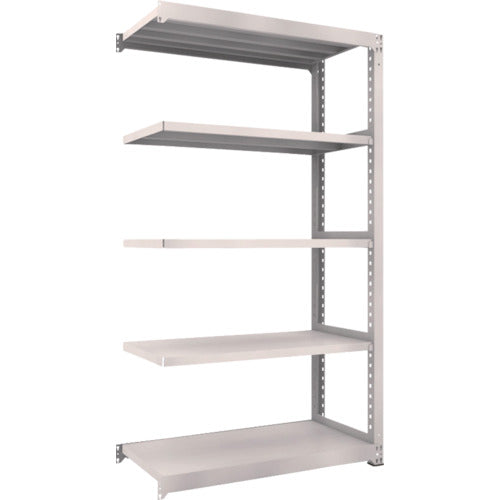 TRUSCO Steel Rack M5 Medium Duty Shelf 1200 x 571 x H2100 5 Tiers Connected Neo Gray M5-7465B 1 Unit
