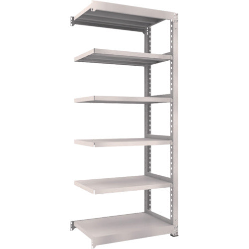 TRUSCO Steel Rack M5 Medium Duty Shelf 900 x 571 x H2100 6 Tiers Connected Neo Gray M5-7366B 1 Unit