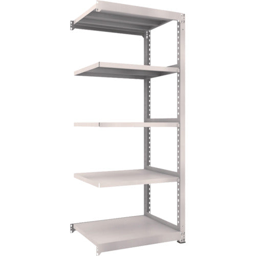 TRUSCO Steel Rack M5 Medium Duty Shelf 900 x 721 x H2100 5 Tiers Connected Neo Gray M5-7375B 1 Unit