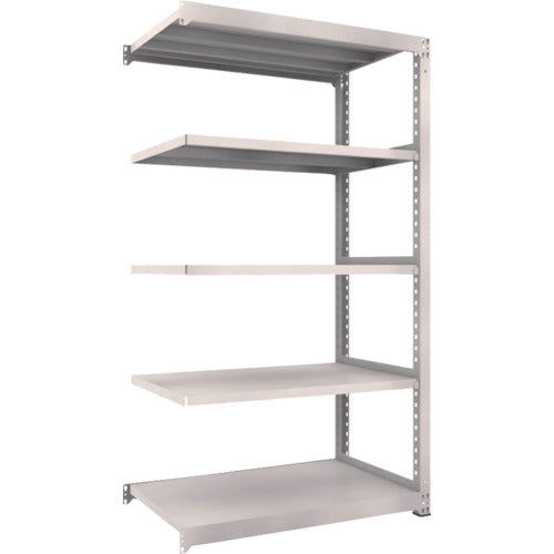 TRUSCO Steel Rack M5 Medium Duty Shelf 1200 x 721 x H2100 5 Tiers Connected Neo Gray M5-7475B 1 Unit