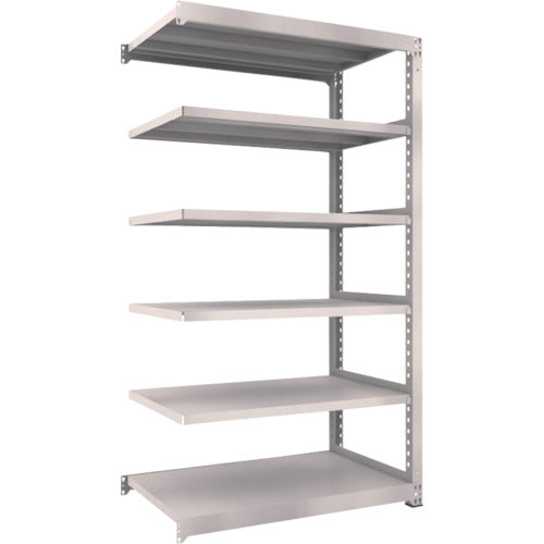 TRUSCO Steel Rack M5 Medium Duty Shelf 1200 x 721 x H2100 6 Tiers Connected Neo Gray M5-7476B 1 Unit
