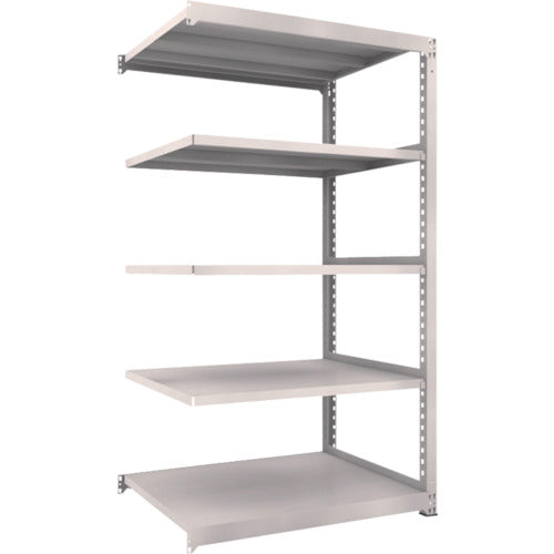 TRUSCO Steel Rack M5 Medium Duty Shelf 1200 x 921 x H2100 5 Tiers Connected Neo Gray M5-7495B 1 Unit