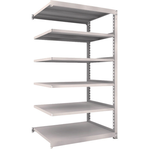 TRUSCO Steel Rack M5 Medium Duty Shelf 1200 x 921 x H2100 6 Tiers Connected Neo Gray M5-7496B 1 Unit