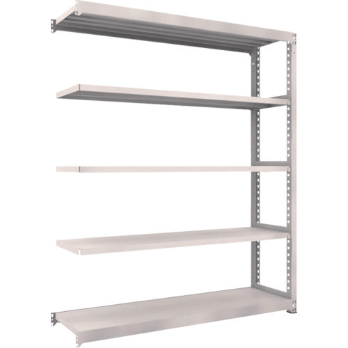 TRUSCO Steel Rack M5 Medium Duty Shelf 1800 x 471 x H2100 5 Tiers Connected Neo Gray M5-7655B 1 Unit