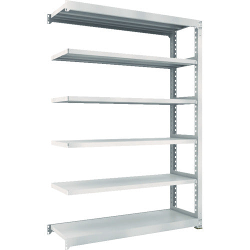 TRUSCO Steel Rack M5 Medium Duty Shelf 1500 x 471 x H2100 6 Tiers Connected Neo Gray M5-7556B 1 Unit
