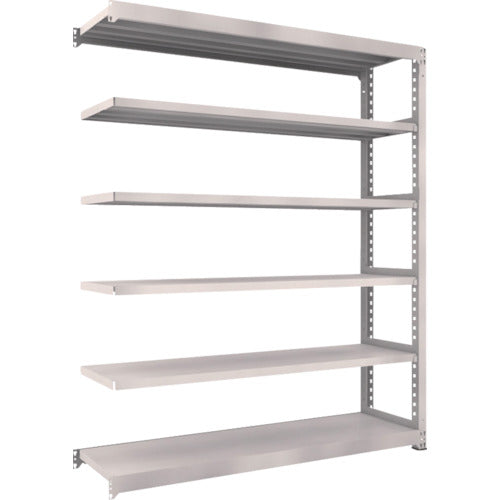 TRUSCO Steel Rack M5 Medium Duty Shelf 1800 x 471 x H2100 6 Tiers Connected Neo Gray M5-7656B 1 Unit