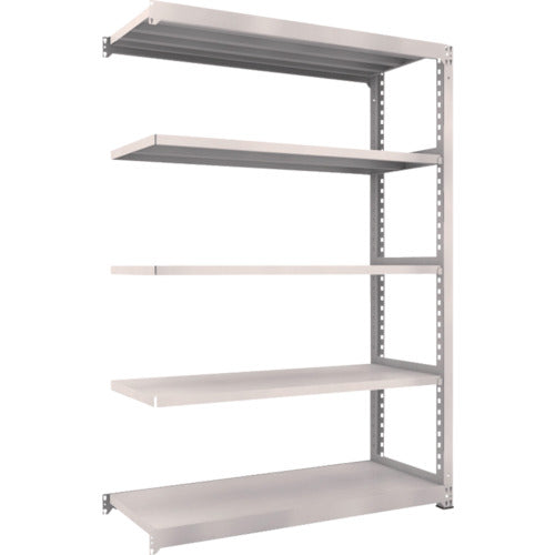 TRUSCO Steel Rack M5 Medium Duty Shelf 1500 x 571 x H2100 5 Tiers Connected Neo Gray M5-7565B 1 Unit