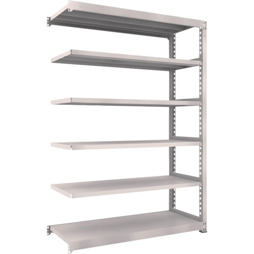 TRUSCO Steel Rack M5 Medium Duty Shelf 1500 x 571 x H2100 6 Tiers Connected Neo Gray M5-7566B 1 Unit