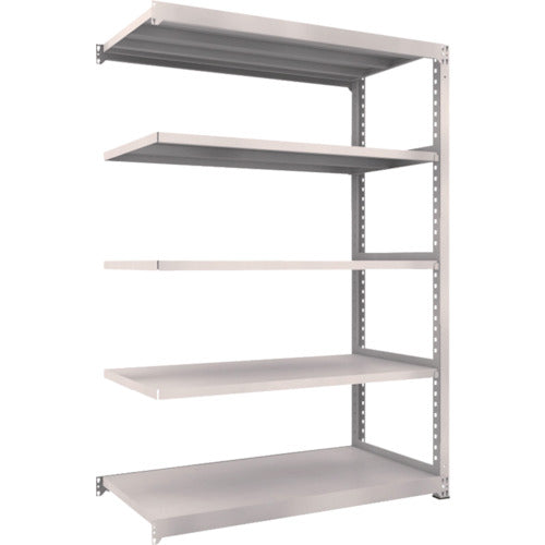 TRUSCO Steel Rack M5 Medium Duty Shelf 1500 x 721 x H2100 5 Tiers Connected Neo Gray M5-7575B 1 Unit