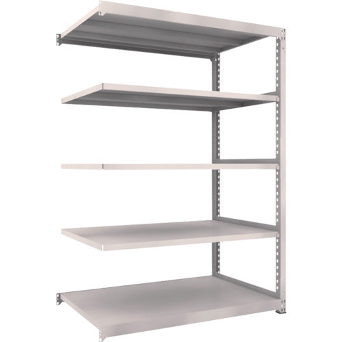 TRUSCO Steel Rack M5 Medium Duty Shelf 1500 x 921 x H2100 5 Tiers Connected Neo Gray M5-7595B 1 Unit