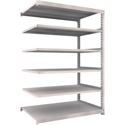 TRUSCO Steel Rack M5 Medium Duty Shelf 1500 x 921 x H2100 6 Tiers Connected Neo Gray M5-7596B 1 Unit