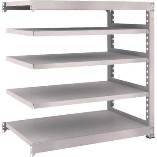 TRUSCO Steel Rack M5 Medium Duty Shelf 1200 x 721 x H1200 5 Tiers Connected Neo Gray M5-4475B 1 Unit