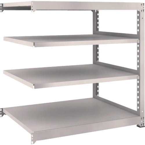 TRUSCO Steel Rack M5 Medium Duty Shelf 1200 x 921 x H1200 4 Tiers Connected Neo Gray M5-4494B 1 Unit