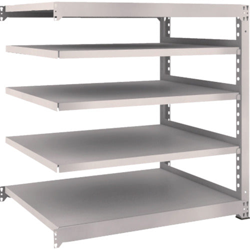TRUSCO Steel Rack M5 Medium Duty Shelf 1200 x 921 x H1200 5 Tiers Connected Neo Gray M5-4495B 1 Unit