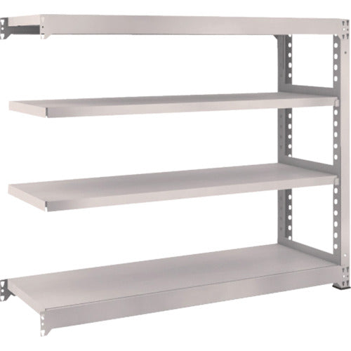 TRUSCO Steel Rack M5 Medium Duty Shelf 1500 x 471 x H1200 4 Tiers Connected Neo Gray M5-4554B 1 Unit