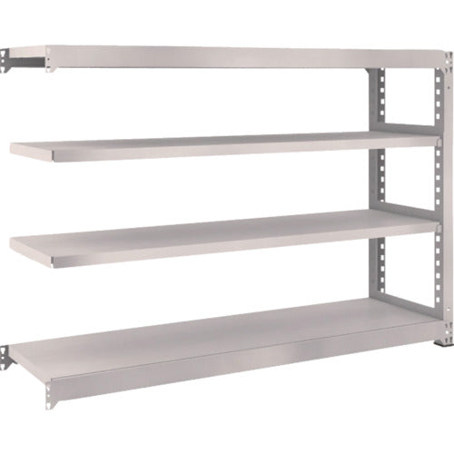 TRUSCO Steel Rack M5 Medium Duty Shelf 1800 x 471 x H1200 4 Tiers Connected Neo Gray M5-4654B 1 Unit