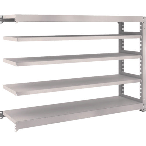 TRUSCO Steel Rack M5 Medium Duty Shelf 1800 x 471 x H1200 5 Tiers Connected Neo Gray M5-4655B 1 Unit