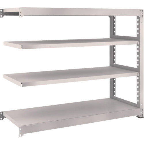 TRUSCO Steel Rack M5 Medium Duty Shelf 1500 x 571 x H1200 4 Tiers Connected Neo Gray M5-4564B 1 Unit