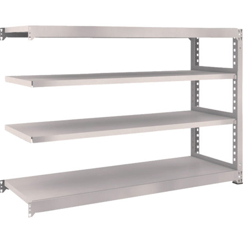 TRUSCO Steel Rack M5 Medium Duty Shelf 1800 x 571 x H1200 4 Tiers Connected Neo Gray M5-4664B 1 Unit