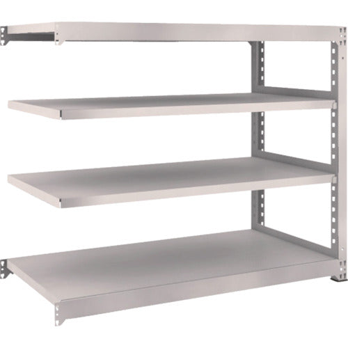 TRUSCO Steel Rack M5 Medium Duty Shelf 1500 x 721 x H1200 4 Tiers Connected Neo Gray M5-4574B 1 Unit