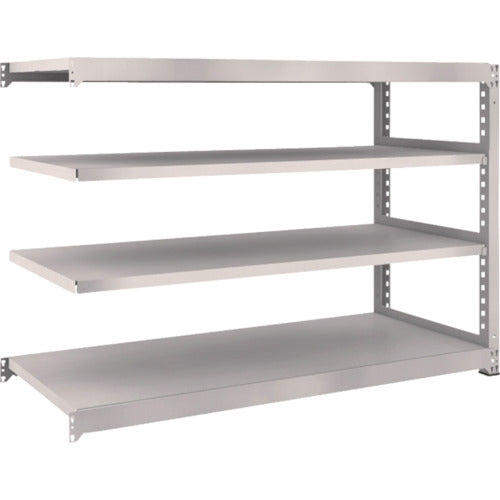 TRUSCO Steel Rack M5 Medium Duty Shelf 1800 x 721 x H1200 4 Tiers Connected Neo Gray M5-4674B 1 Unit