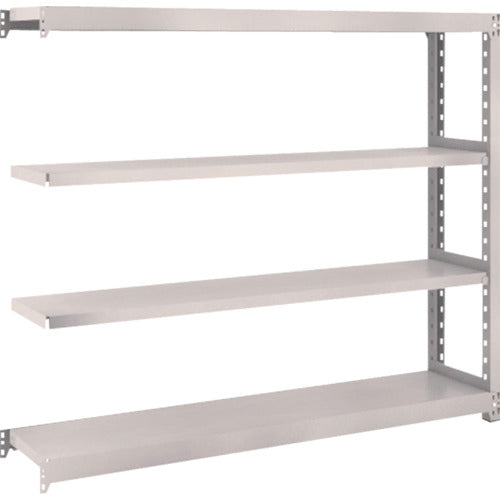 TRUSCCO 스틸 랙 M2형 경중량 선반 1460×300×H1200 4단 연결 네오 그레이 M2-4534B 1 S