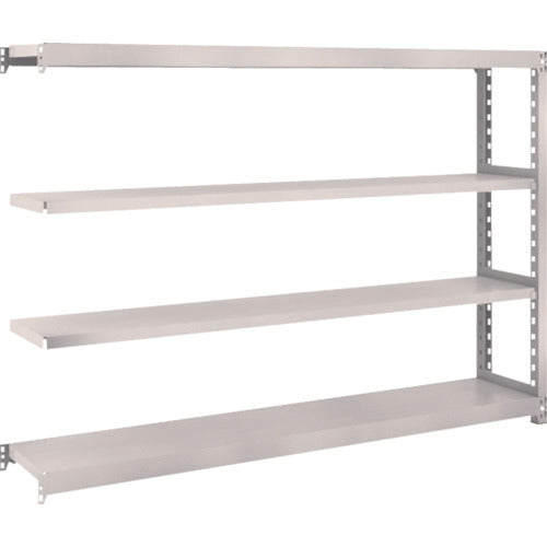 TRUSCCO 스틸 랙 M2형 경중량 선반 1760×300×H1200 4단 연결 네오 그레이 M2-4634B 1 S