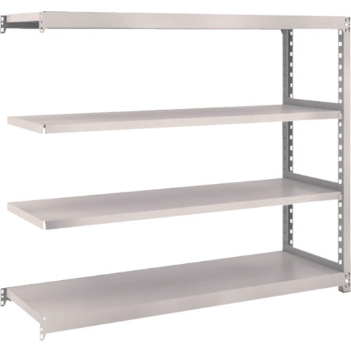 TRUSCCO 스틸 랙 M2형 경중량 선반 1460×450×H1200 4단 연결 네오 그레이 M2-4544B 1 S