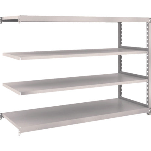 TRUSCO Steel Rack M2 Type Light-Medium Duty Shelf 1760 x 600 x H1200 4 Tiers Connected Neo Gray M2-4664B 1 S
