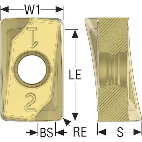 SECO Milling Insert for Double Turbo Mill MP1501 ZOMX160708TR-M12 10 pieces