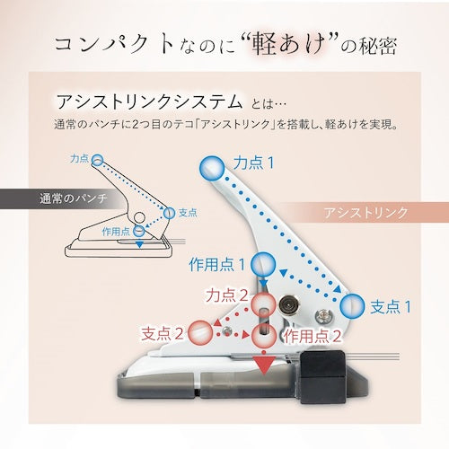 カール　２穴パンチ　アリシス　ブラック　穴あけ枚数２０枚　LPN-20-K　1 個