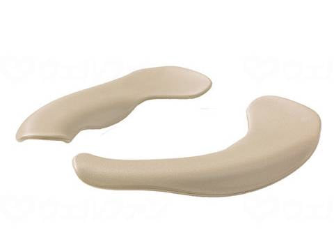 Easy-to-wipe toilet seat cushion, beige